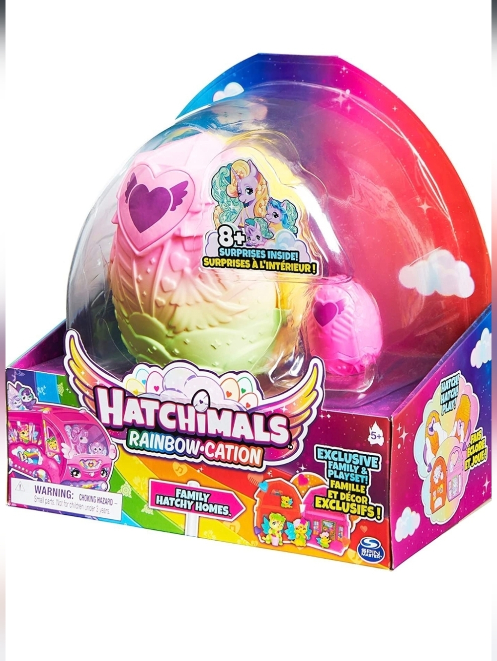 NWT Hatchimals Rainbow Cation Family And Playset. Family Hatchy Homes.